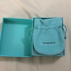 Tiffany empty ring box with bag